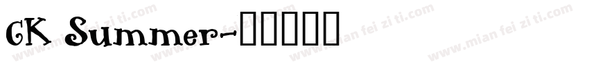 CK Summer字体转换